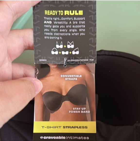 Maidenform Bra T-Shirt Convertible Strapless Size 38D NWT - Picture 4 of 5